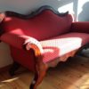 Biedermeier Sofa - restauriertes Einzelstück in Kirschbaum