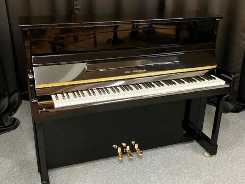 Schwechten Klavier Modell 115 schwarz im Klavierhaus Köpenick
